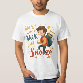 Funny Back to school Tecknad Tee - Student Humor S