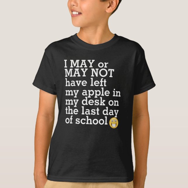 Funny back to school-utrustning T-Shirt (Framsida)