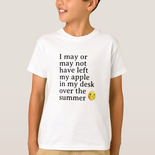 Funny back to school-utrustning T-Shirt (Framsida)