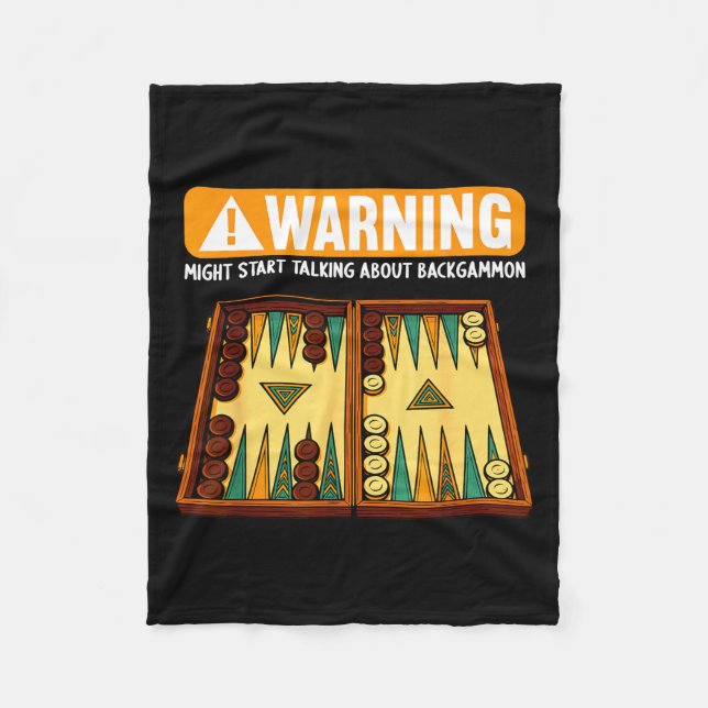 Funny Backgammon  Fleecefilt (Framsidan)
