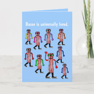 Funny Bacon Birthday Card Gift Kort