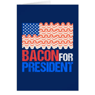 Funny Bacon för talman Hälsningskort