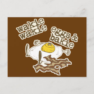 Funny Bacon och Eggs Vykort