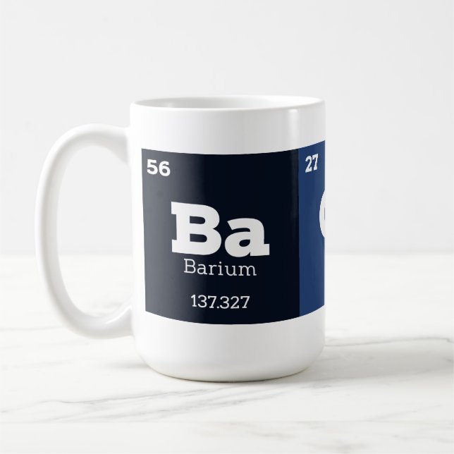 Funny Bacon Periodic Bord Inslag Kaffemugg (Vänster)