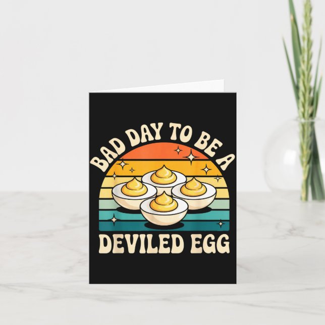 Funny Bad Day To Be A Deviled Egg Meme  Kort (Framsida)