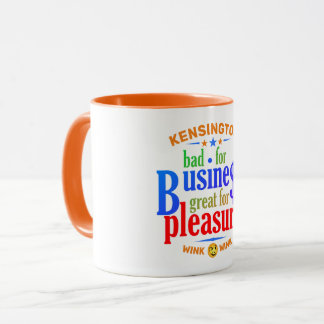 FUNNY Bad for Business Underbar for Pleasure Mugg