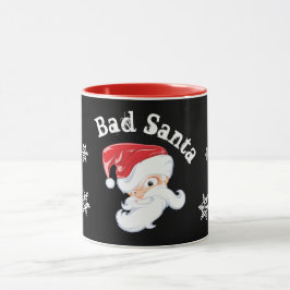 Funny Bad Santa 11 oz Combo Mugg