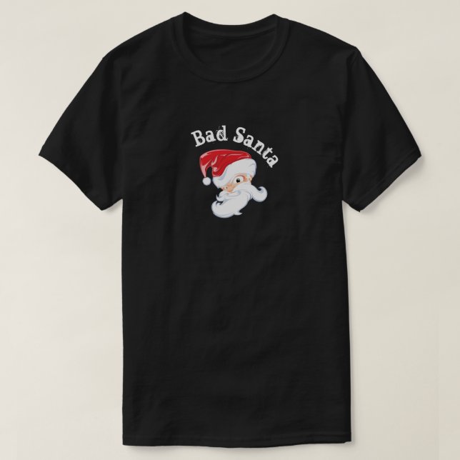 Funny Bad Santa Basic T-Shirt (Design framsida)