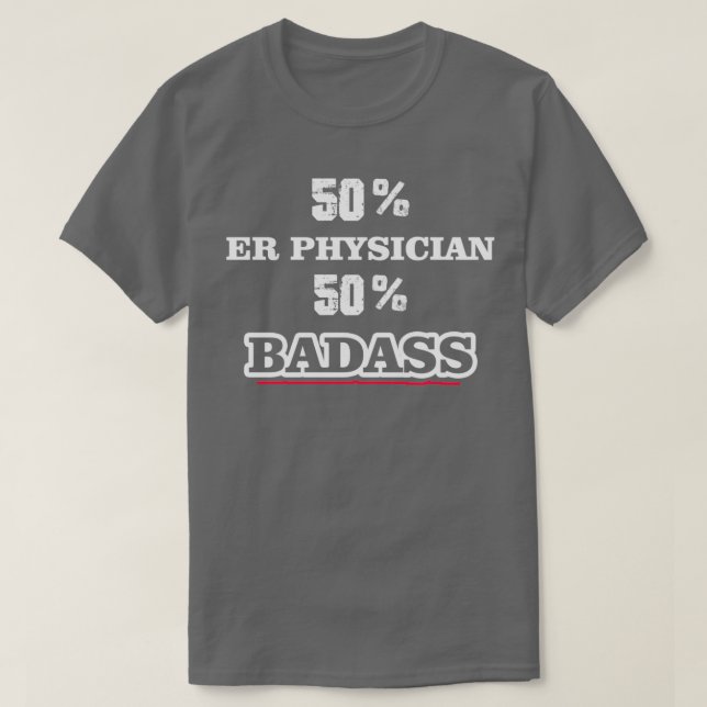 Funny Badass ER Physician T Shirt (Design framsida)