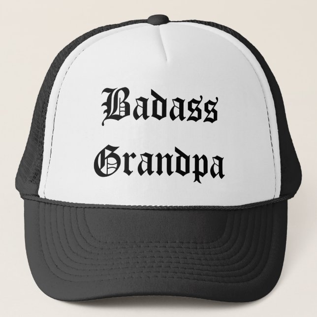 Funny Badass Grandpa hat Truckerkeps (Framsida)