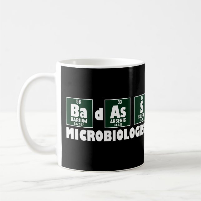 Funny Badass Microbiolog Kaffemugg (Vänster)