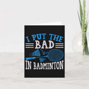 Funny Badminton Humor Smash Shuttle Birdie Sport 0 Kort