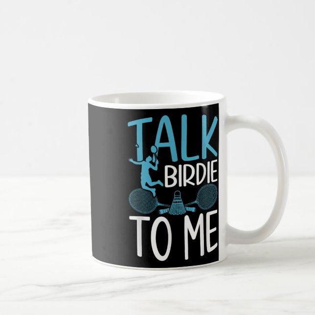 Funny Badminton Humor Smash Shuttle Birdie Sport 2 Kaffemugg (Höger)