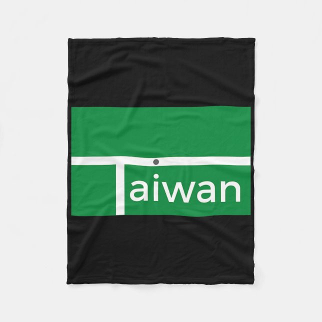 Funny Badminton Match Taiwan Ny Flagga Design Fleecefilt (Framsidan)