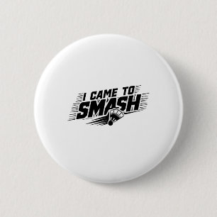 Funny Badminton Player Humor Smash Shuttle 1 Knapp