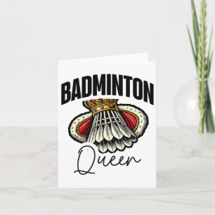 Funny Badminton Player Kärlek Shuttle Design 19 Kort