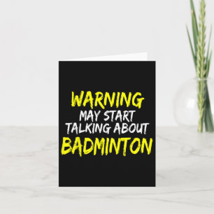 Funny Badminton Say Badminton Player Say Kort
