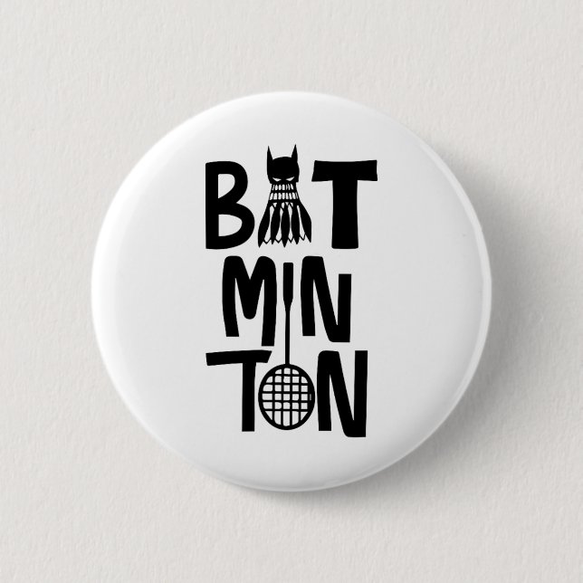 Funny Badminton Shuttle Knapp (Framsida)