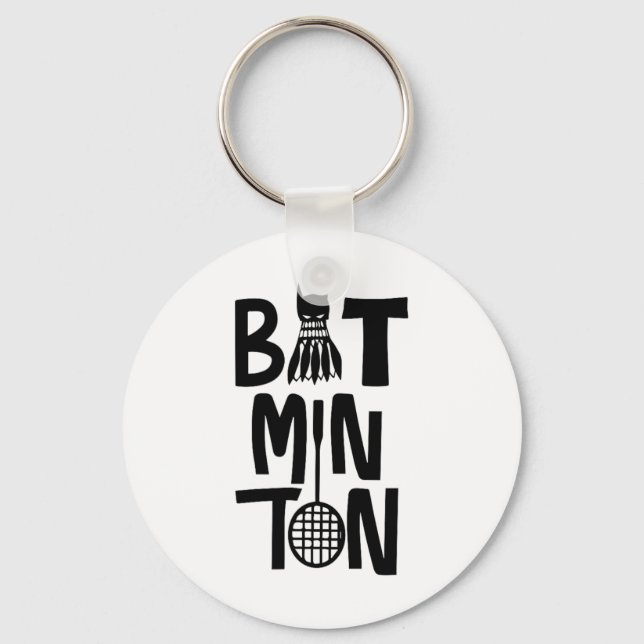 Funny Badminton Shuttle Nyckelring (Framsida)