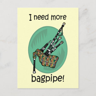 Funny bagpipe vykort