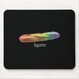Funny Baguette Rainbow Faguette Lgbt Pride Månad Musmatta