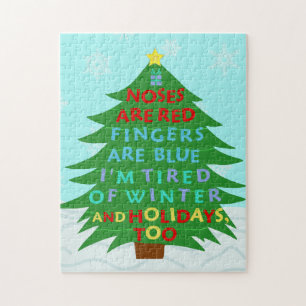 Funny Bah Humbug Christmas Poem Pussel
