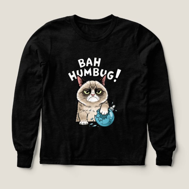 Funny Bah Humbug Holiday Shirt T Shirt (Design framsida)