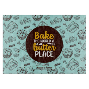 Funny Bake Butter Pun Cake Muffin Bakery Mönster