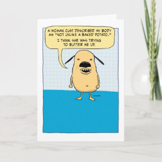 Funny Baked Potato-födelsedagskort - Hund Kort