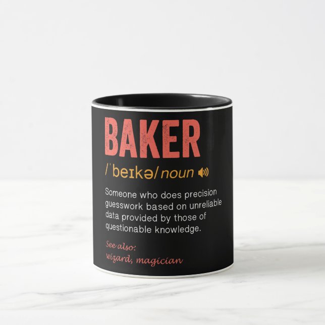 Funny Baker-definition Mugg (Center)