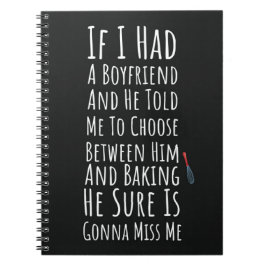 Funny Baker Gifts For Her Teen Girls Women Baking Anteckningsbok