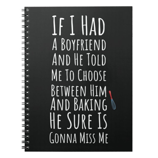 Funny Baker Gifts For Her Teen Girls Women Baking Anteckningsbok (Framsidan)
