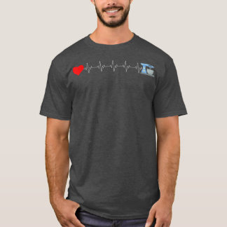Funny Baker Heartslag Baking Älskare Mier Bakery O T Shirt