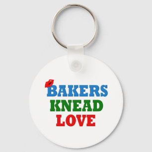 Funny Bakers Need (Knead) Kärlek Nyckelring