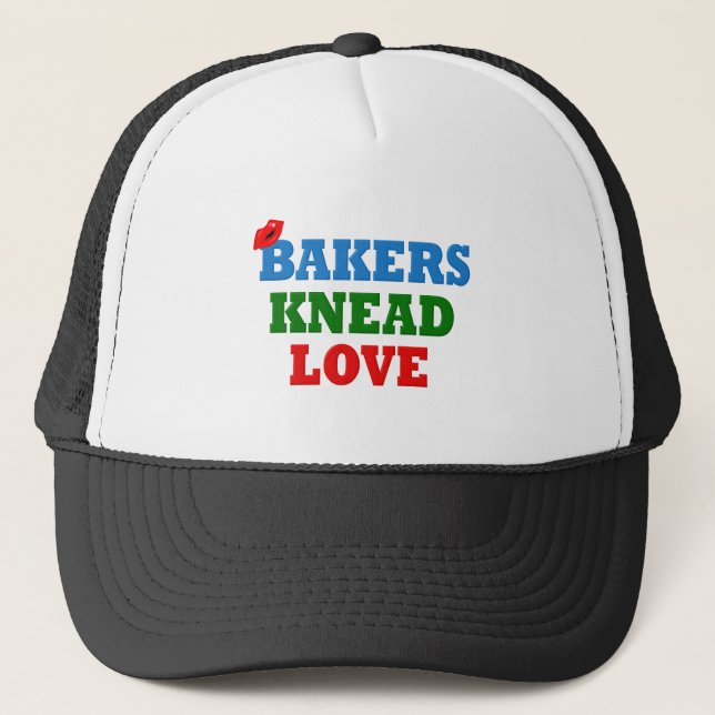 Funny Bakers Need (Knead) Kärlek Truckerkeps (Framsida)