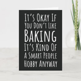 Funny Baking Cards Humor Happy Baker Humorous Kort