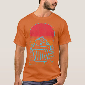 Funny Baking Cupcoa Baker Cupcoa Älskare 80-talet T Shirt