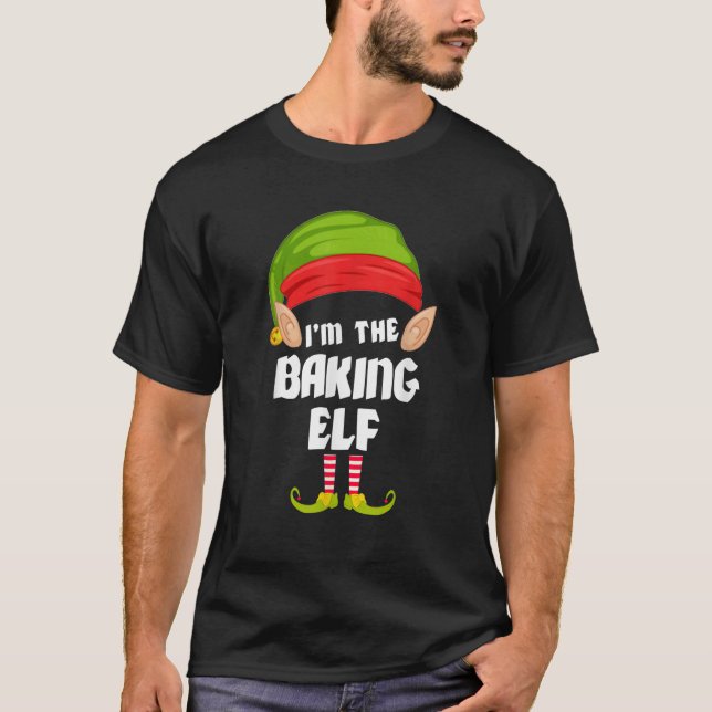 Funny Baking Elf Matching Family Group PJ Christma T Shirt (Framsida)