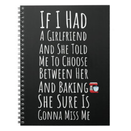 Funny Baking Gifts For Him Teen Boys Men Baker Anteckningsbok