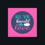 Funny Baking Knead Kärlek Typography Trendig Färg Canvastryck<br><div class="desc">Färgfull typografisk konst med retro och vibrerande färg. Lustigt citat om mat,  matlagning,  bakning och matlagning. dekoration för perfekt till ditt kök,  middag,  kafé,  bageriaffär eller restaurang. Bakgrunden färg (cirkeln och fyrkanten) är anpassade via Design Verktyg.</div>