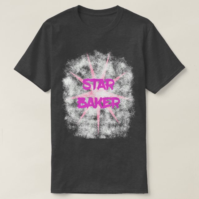 Funny Baking Pastry Chef Cooking Star Baker T Shirt (Design framsida)