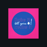 Funny Baking Quote Typography Art Retro Färg Canvastryck<br><div class="desc">Färgfull typografisk konst med retro och vibrerande färg. Lustigt citat om mat,  matlagning,  bakning och matlagning. dekoration för perfekt till ditt kök,  middag,  kafé,  bageriaffär eller restaurang. Bakgrunden färg (cirkeln och fyrkanten) är anpassade via Design Verktyg.</div>