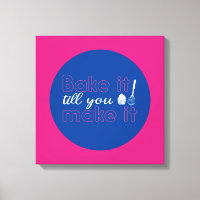 Funny Baking Quote Typography Art Retro Färg