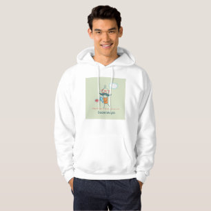Funny bakteriolog Scientist med stor mustache Hoodie