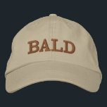 Funny Bald Head Brown Beige Manar Broderad Keps<br><div class="desc">Brun Brun Beabrus Manar Embroied Baseball Cap kommer att lägga till lite humor för pappa eller morfar. Perfekt för en Fars dag-presentidé. Det är en minimalistisk modern designad med "BALD" i fet brun brev på framsidan. ANPASSA ORD OCH FÄRG OM DU VILL. TILLGÄNGLIGA I OLIKA ALTERNATIV FÖR FÄRG</div>