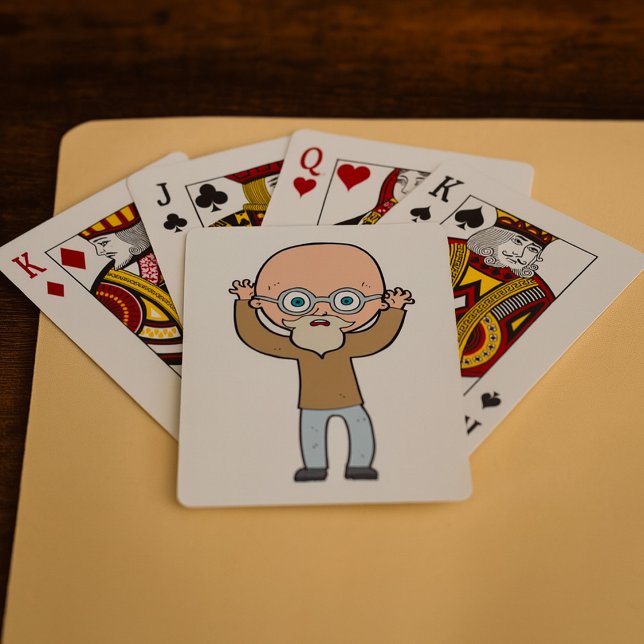 Funny Bald Man Casinokort (Skapare uppladdad)