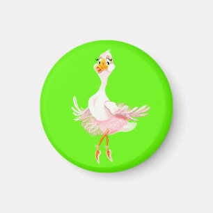 Funny Ballerina Anka Magnet