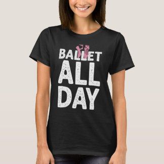 Funny Ballerina for Girls Women Ballet Älskare Dan T Shirt