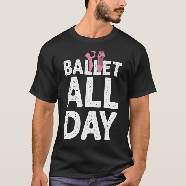 Funny Ballerina for Girls Women Ballet Älskare Dan T Shirt (Framsida)