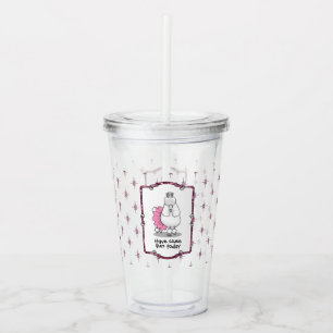 Funny Ballet Ballerina Princess Pudel Hund (vitt) Take Away Mugg